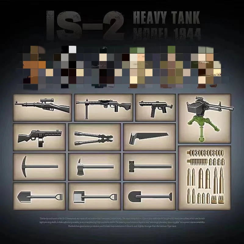 Quan Guan 100249 WWII IS-2 Heavy Tank Model 1944 - YWOBB