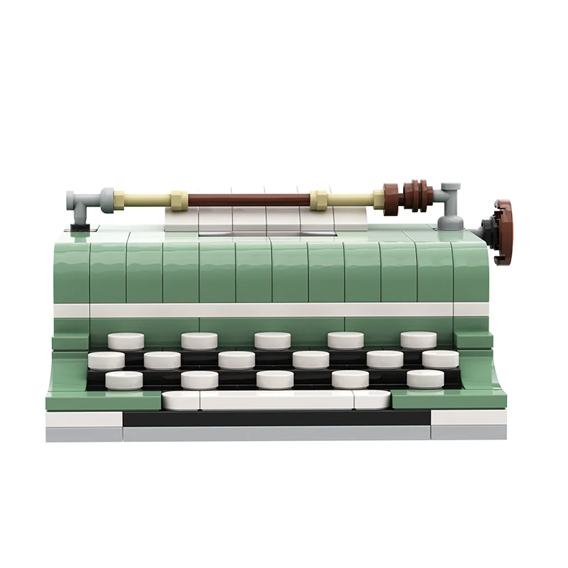 GOBRICKS MOC 132996 mini typewriter - YWOBB