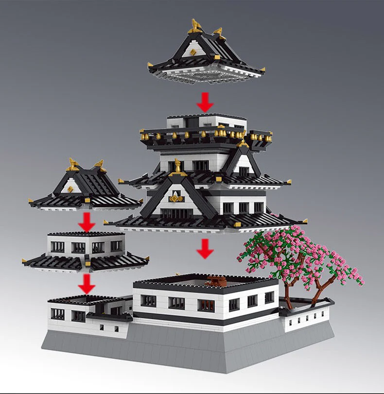 Mould King 22006 Himeji Castle - YWOBB