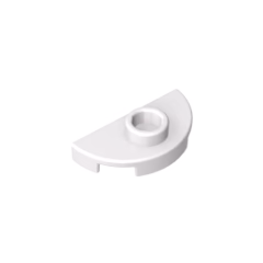 GOBRICKS GDS-90300 Plate Round 1 x 2 Half with 1 Stud ( Jumper ) - YWOBB