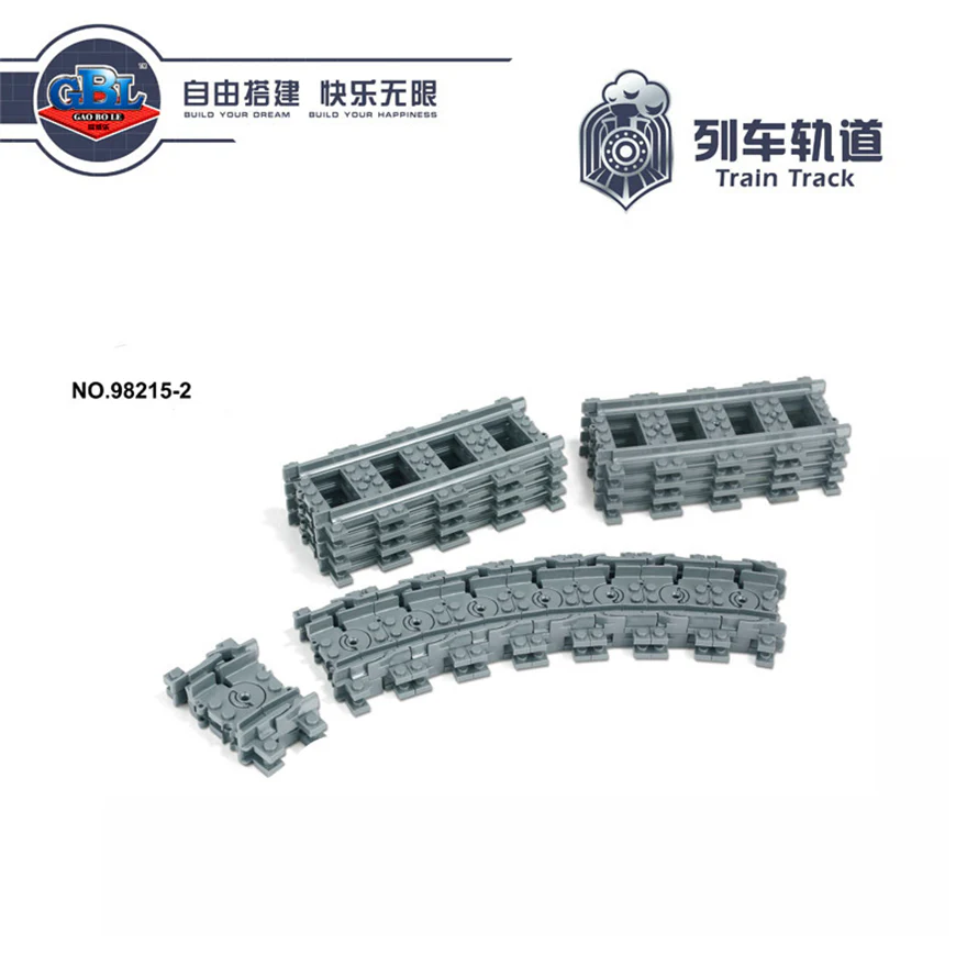 GBL 98215-1&2 Straight & Curved Rail Tracks For Train - YWOBB