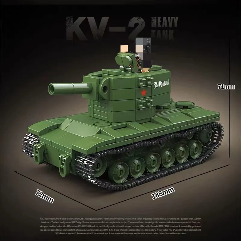 QuanGuan 100248 WWII Russian KV-2 Heavy Tank - YWOBB