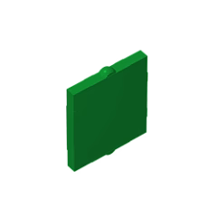 GOBRICKS GDS-791 Glass for Window 1 x 2 x 2 Flat Front - YWOBB