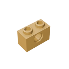 GOBRICKS GDS-623  Brick 1 x 2 with Hole - YWOBB