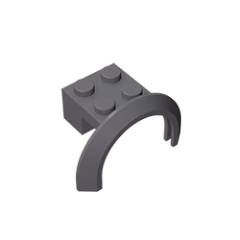 GOBRICKS GDS-1318 Mudguard 4 x 2 1/2 x 1 2/3 with Arch Round - YWOBB