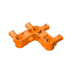 GOBRICKS GDS-1005 Pin Connector Perpendicular 3 x 3 Bent with 4 Pins - YWOBB