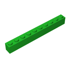 GOBRICKS GDS-537 Brick 1 x 10 - YWOBB