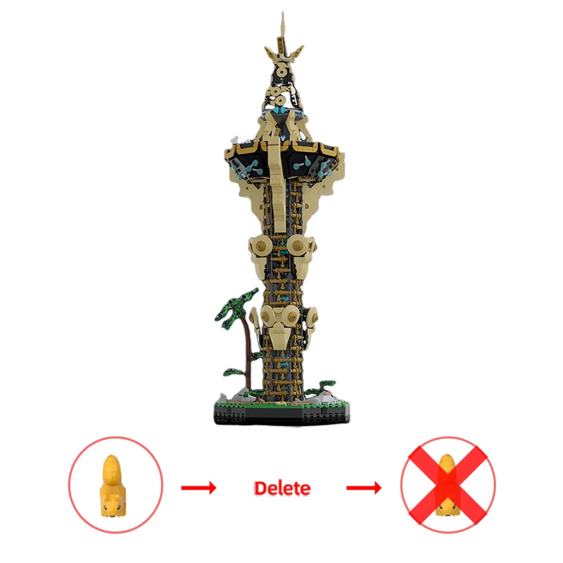GOBRICKS MOC 139323 Sheikah Tower - YWOBB