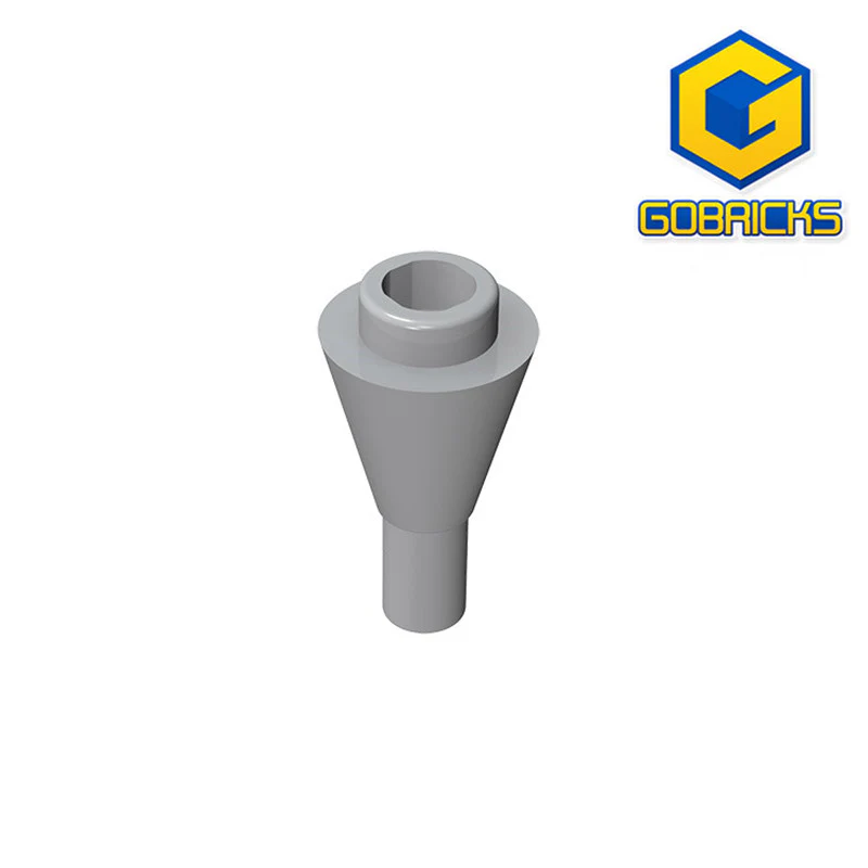 GOBRICKS GDS-1138 Cone 1 x 1 Inverted with Bar - YWOBB