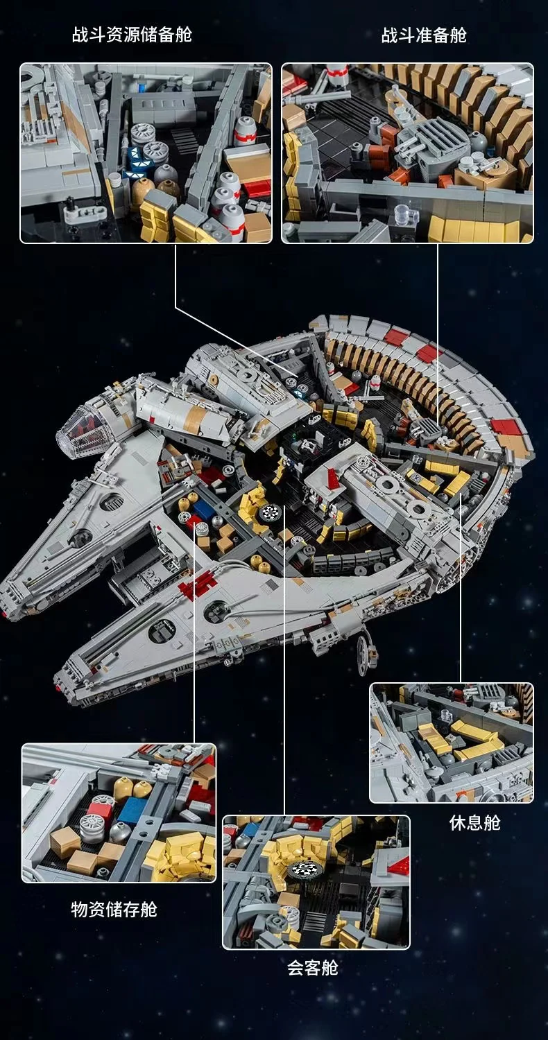 Mould King 21026 Millennium Falcon ROTJ (Mark II) OVP US Warehouse Version - YWOBB