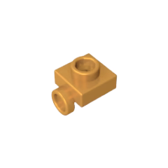 GOBRICKS GDS-90190 Plate 1 x 1 side with Open Stud - YWOBB
