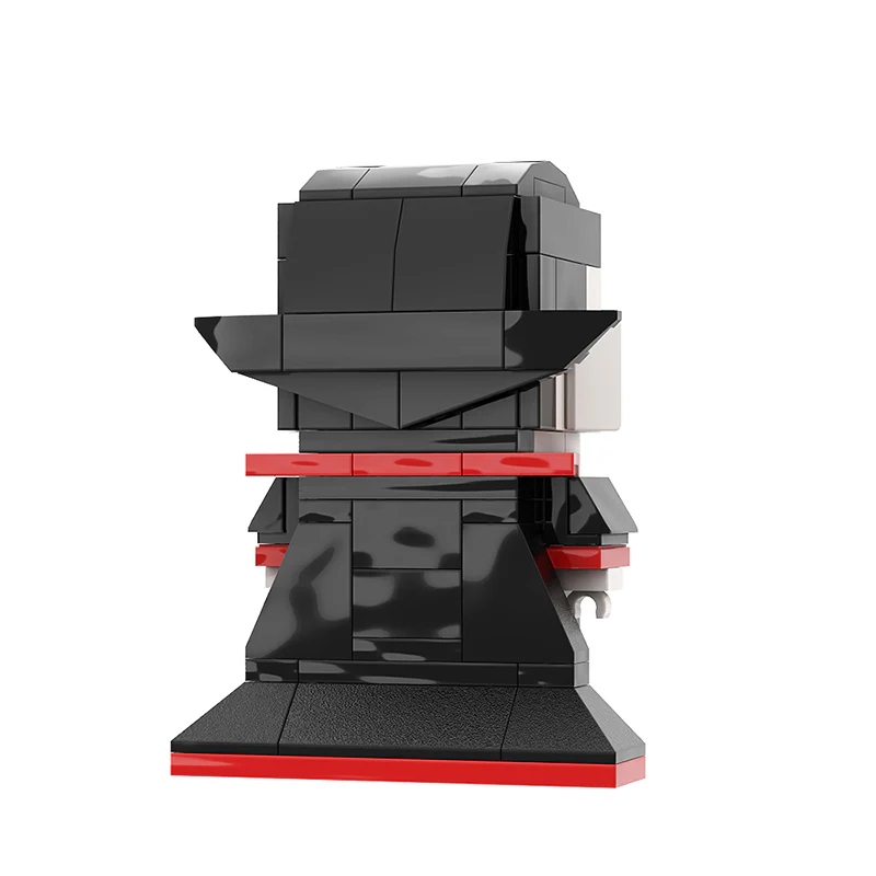 GOBRICKS MOC A0606Y04 Halloween Brickhead - Vampire - YWOBB