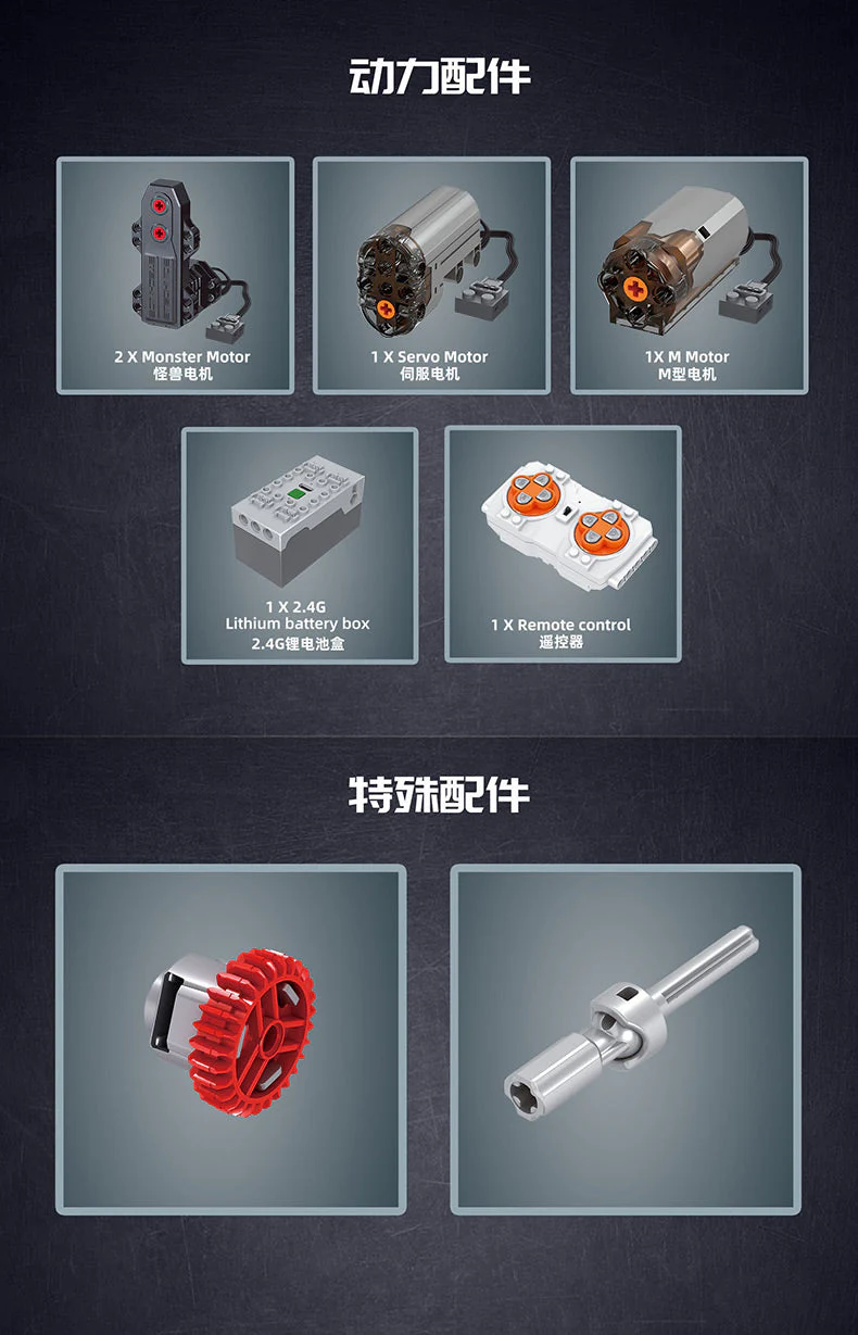 Mould King 13061 RC Mercedes Benz G700 6x6 OVP EU Warehouse Version - YWOBB