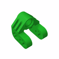 GOBRICKS GDS-1029 Axle and Pin Connector Perpendicular Split - YWOBB