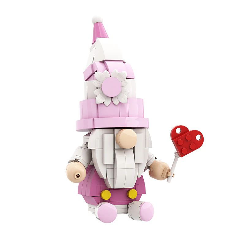 GOBRICKS MOC A0345 Valentine's Day Faceless Doll - YWOBB