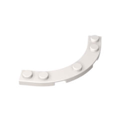 GOBRICKS GDS-90141 Plate Round Corner 5 x 5 Macaroni - YWOBB