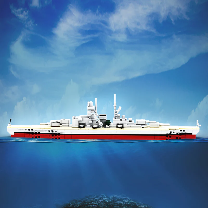GOBRICKS MOC 129601 Battleship Bismarck - YWOBB
