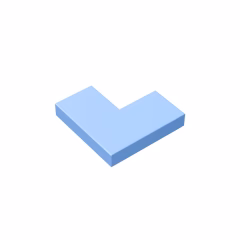 GOBRICKS GDS-567 Tile 2 x 2 Corner - YWOBB