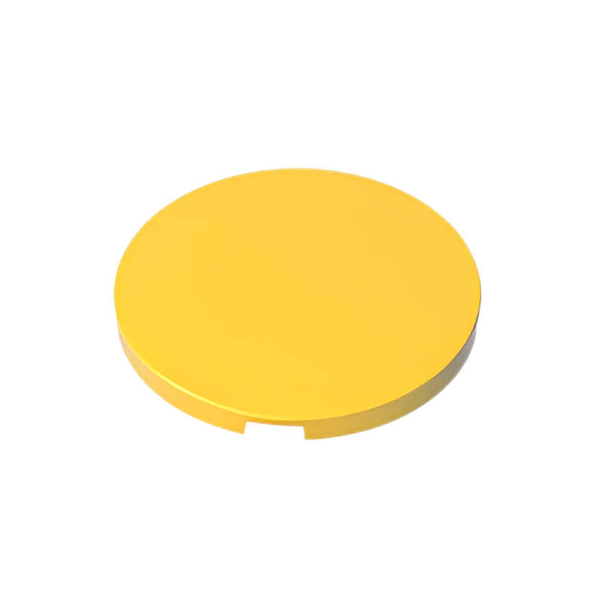 GOBRICKS GDS-21071 Tile Round 4 x 4 with Bottom Stud Holder - YWOBB