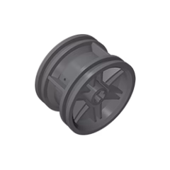 GOBRICKS GDS-1231 Wheel 30.4mm D. x 20mm with No Pin Holes and Reinforced Rim - YWOBB