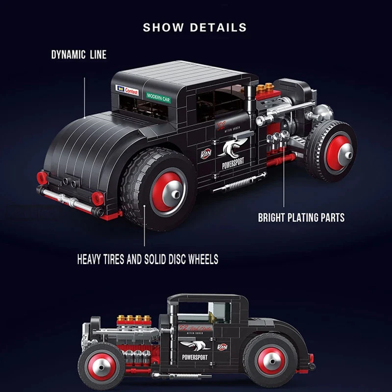 DECOOL KC013 52 Classic Cars Hot Rod - YWOBB