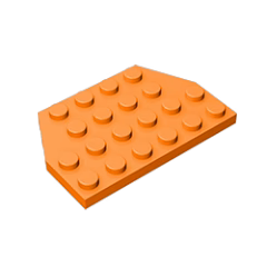 GOBRICKS GDS-704  Plate 4 x 6 Cut Corners - YWOBB