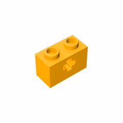 GOBRICKS GDS-633  Brick 1 x 2 with Axle Hole - YWOBB