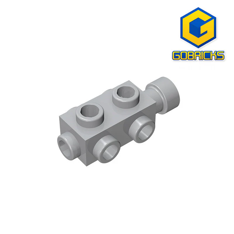 GOBRICKS GDS-769  Modified 1 x 2 x 2/3 with Studs on Sides - YWOBB