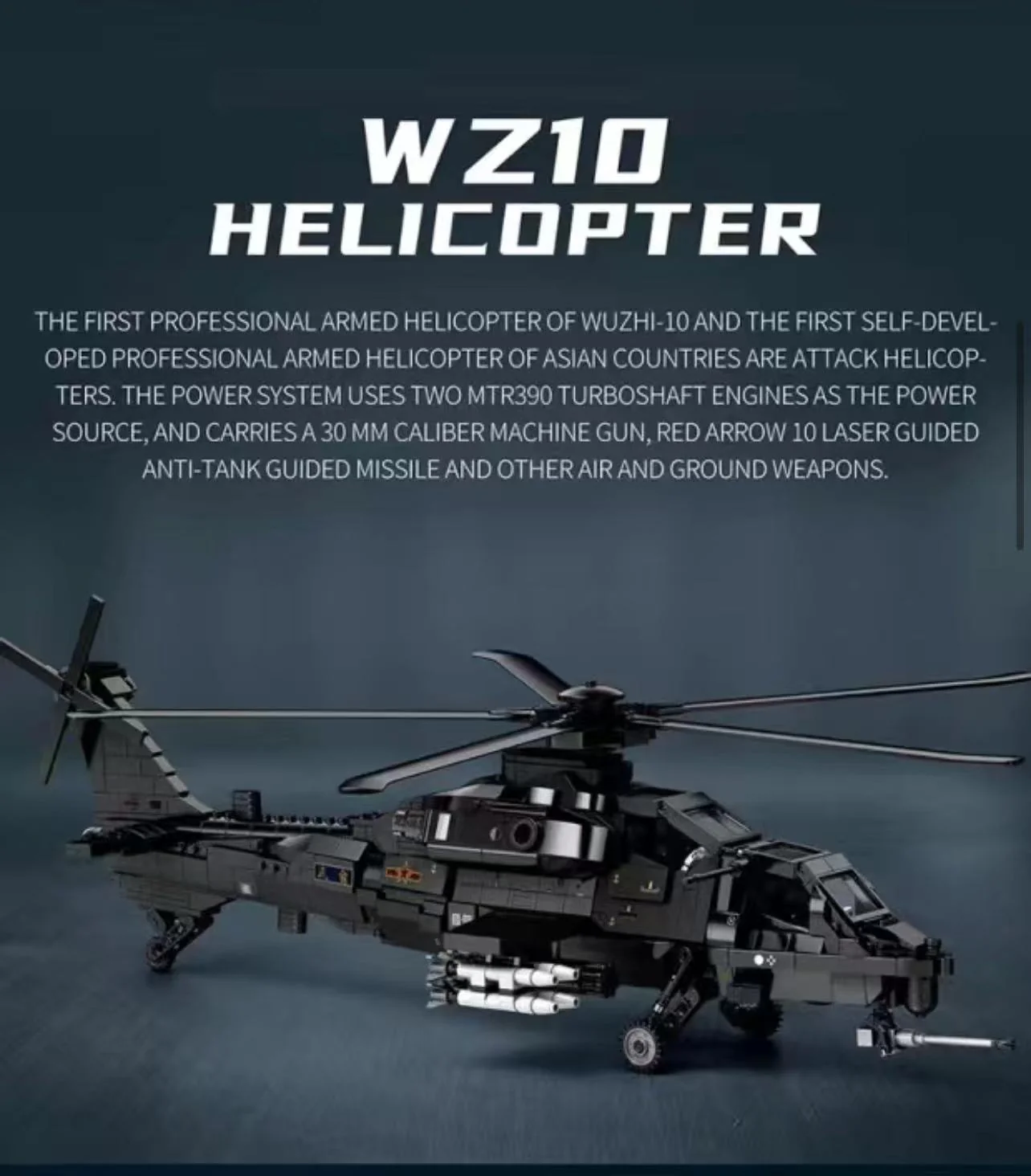Reobrix 33033 CAICZ-10 Gunships Helicopter - YWOBB