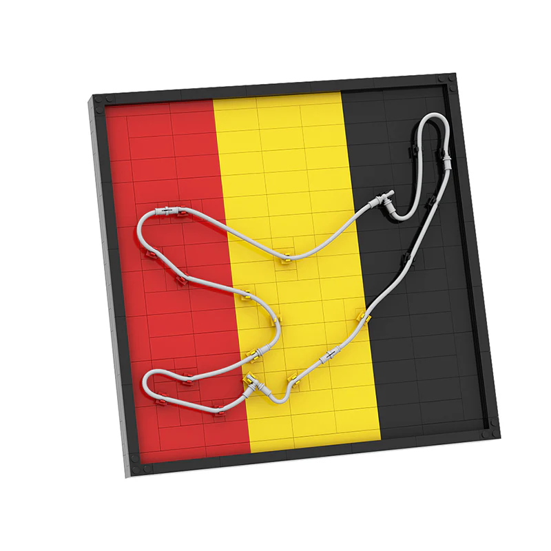 GOBRICKS MOC 92879 Spa Francorchamps Track map - YWOBB
