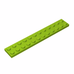 GOBRICKS GDS-515 Plate 2 x 12 - YWOBB