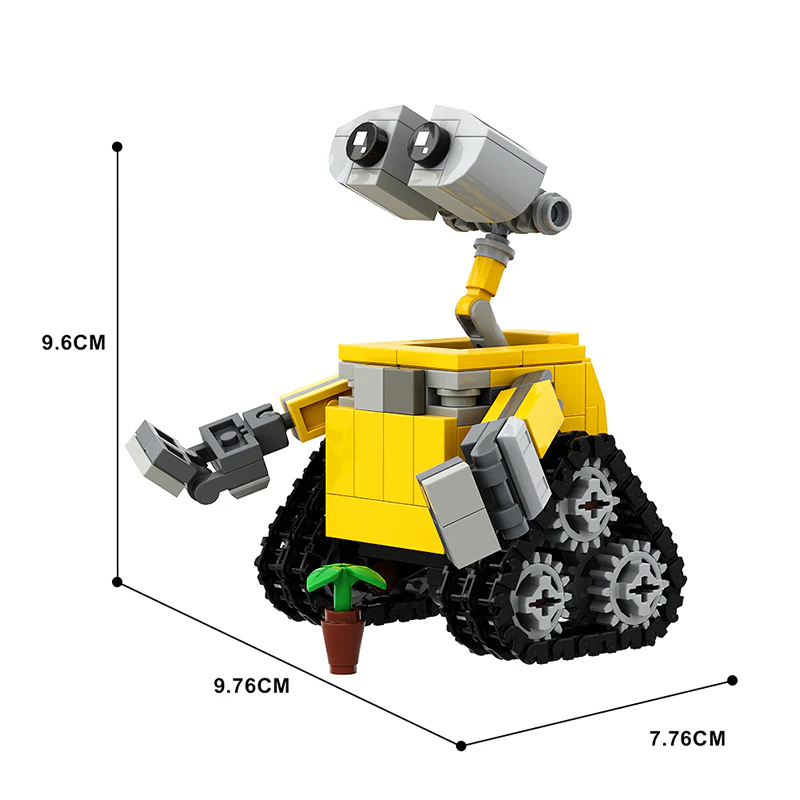 GOBRICKS MOC 143584 mini WALL-E - YWOBB