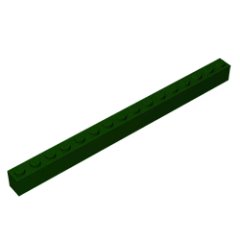 GOBRICKS GDS-539 Brick 1 x 16 - YWOBB