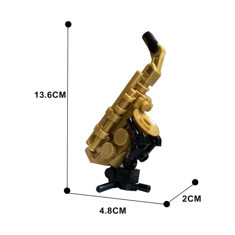 GOBRICKS MOC 128041 Saxophone and Trumpet - YWOBB