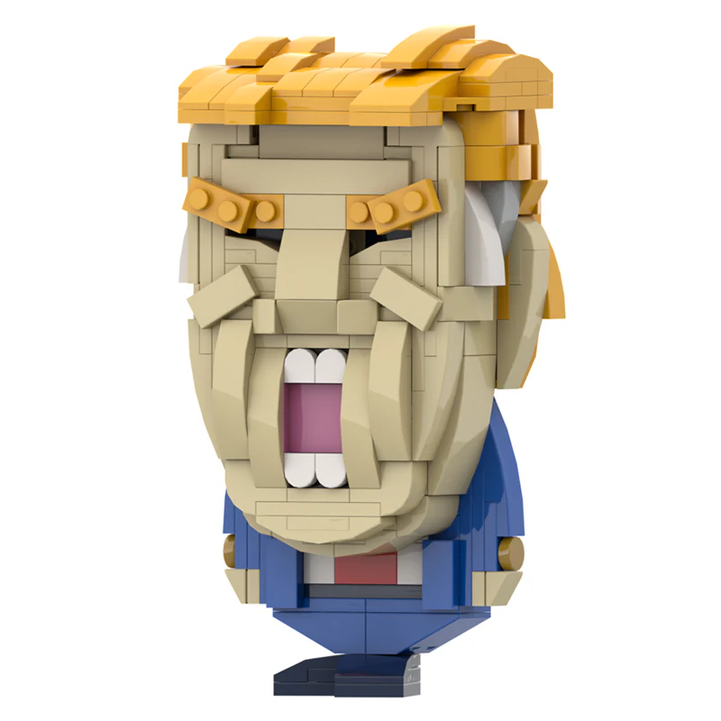 GOBRICKS MOC A1472Y01 Trump front page - YWOBB