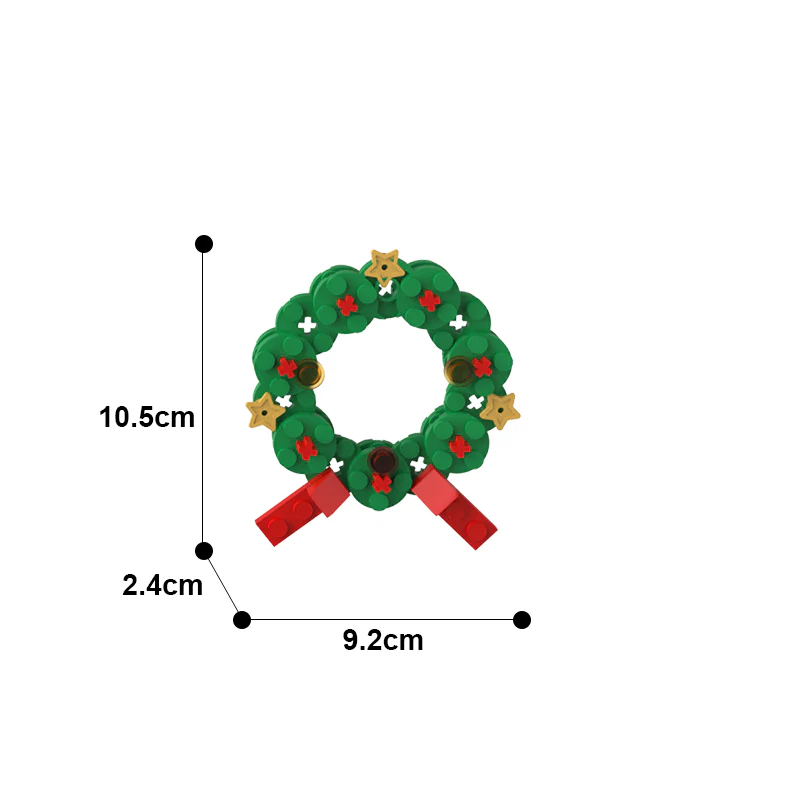 GOBRICKS MOC A0076Y14 Christmas pendant-garland - YWOBB