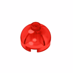 GOBRICKS GDS-742 Round 2 x 2 Dome Top - Hollow Stud with Bottom Axle Holder x Shape + Orientation - YWOBB