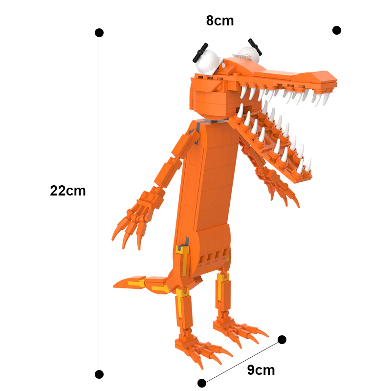 GOBRICKS MOC A0021 Rainbow Friends-Orange - YWOBB