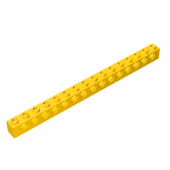 GOBRICKS GDS-630  Brick 1 x 16 with Holes - YWOBB