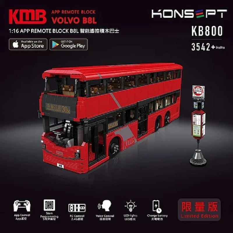 Mould King KB800  VOLVO B8L BUS - YWOBB