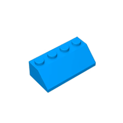 GOBRICKS GDS-591 Slope 45 2 x 4 - YWOBB