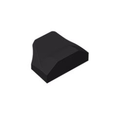 GOBRICKS GDS-1507 Curved 1 x 2 x 2/3 Wing End - YWOBB