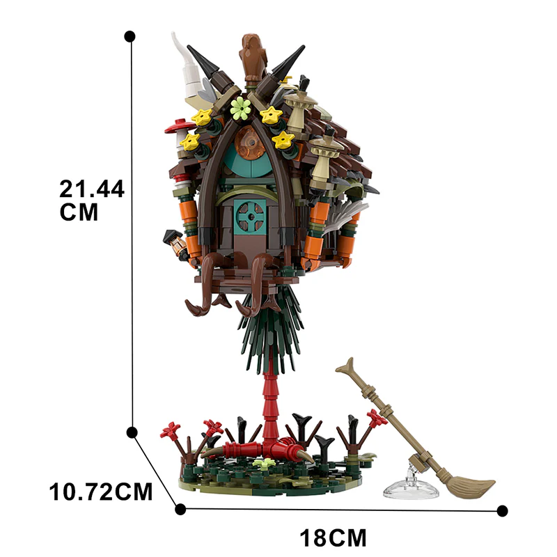 GOBRICKS MOC 128416 Baba Yaga hut - YWOBB