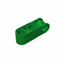 GOBRICKS GDS-936 Axle and Pin Connector Perpendicular 3L with 2 Pin Holes - YWOBB