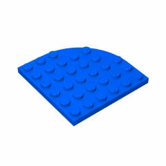 GOBRICKS GDS-701 Round Corner 6 x 6 - YWOBB