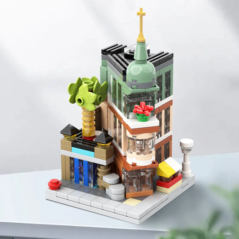 GOBRICKS MOC 99857 Mini Modular 10297 Boutique Hotel - YWOBB