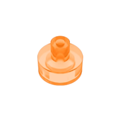 GOBRICKS GDS-1291 Round 1 x 1 with Bar and Pin Holder - YWOBB