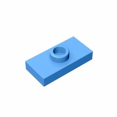 GOBRICKS GDS-803  Modified 1 x 2 with 1 Stud with Groove and Bottom Stud Holder - YWOBB