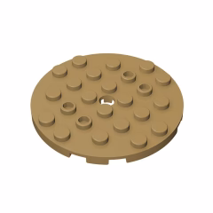 GOBRICKS GDS-843  Round 6 x 6 with Hole - YWOBB