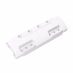 GOBRICKS GDS-1012 Panel Curved 11 x 3 with 10 Pin Holes through Panel Surface - YWOBB